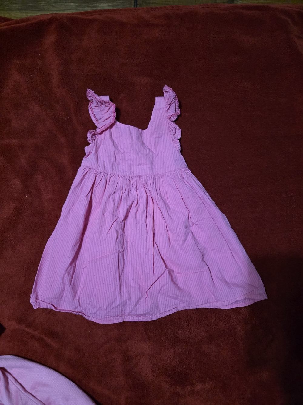 Sigrid Olsen Pink Ruffle Strap Casual Dress